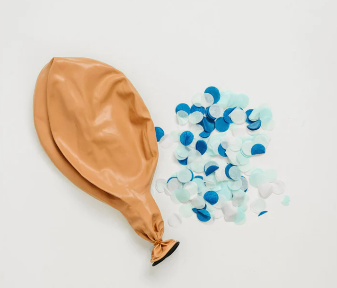 Beige/Tan Balloon- BLUE