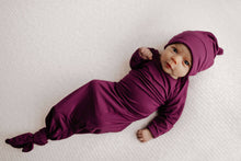 Load image into Gallery viewer, Plum Purple Knotted Gown &amp; Bow
