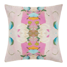 Load image into Gallery viewer, Monet’s Garden Pink Decorative Pillow: 14" x 20" Lumbar

