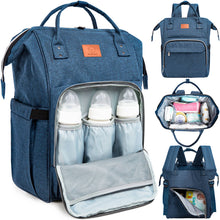 Load image into Gallery viewer, Original Diaper Bag Backpack, Baby Bags with Changing Pad: Navy Blue
