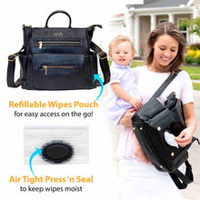 Load image into Gallery viewer, Diaper Bag Backpack: Gray
