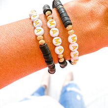 Load image into Gallery viewer, Mama Heishi Bracelets: Boy Mom
