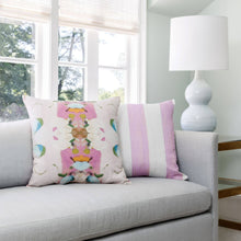 Load image into Gallery viewer, Monet’s Garden Pink Decorative Pillow: 14" x 20" Lumbar
