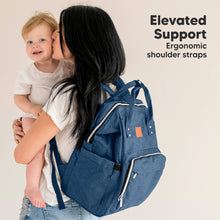 Load image into Gallery viewer, Original Diaper Bag Backpack, Baby Bags with Changing Pad: Navy Blue
