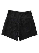 Load image into Gallery viewer, Distressed Black Shorts
