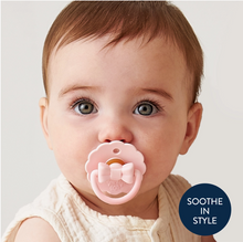 Load image into Gallery viewer, Itzy Soother Natural Rubber Paci: Pink Bow- 0-6m
