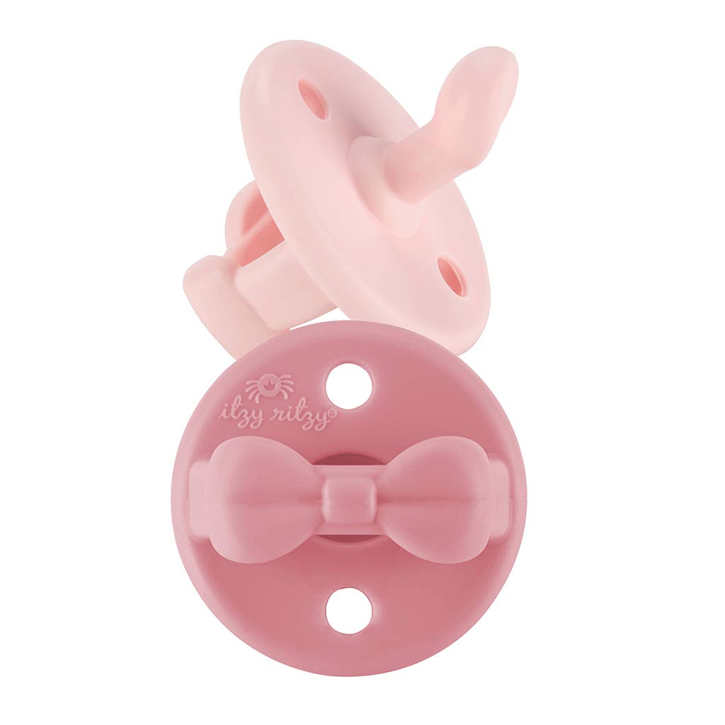 Sweetie Soother: Pink Orthodontic Pacifier Sets(6-18m)