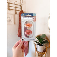 Load image into Gallery viewer, Itzy Soother: Apricot/Terracotta Natural Rubber Pacifiers
