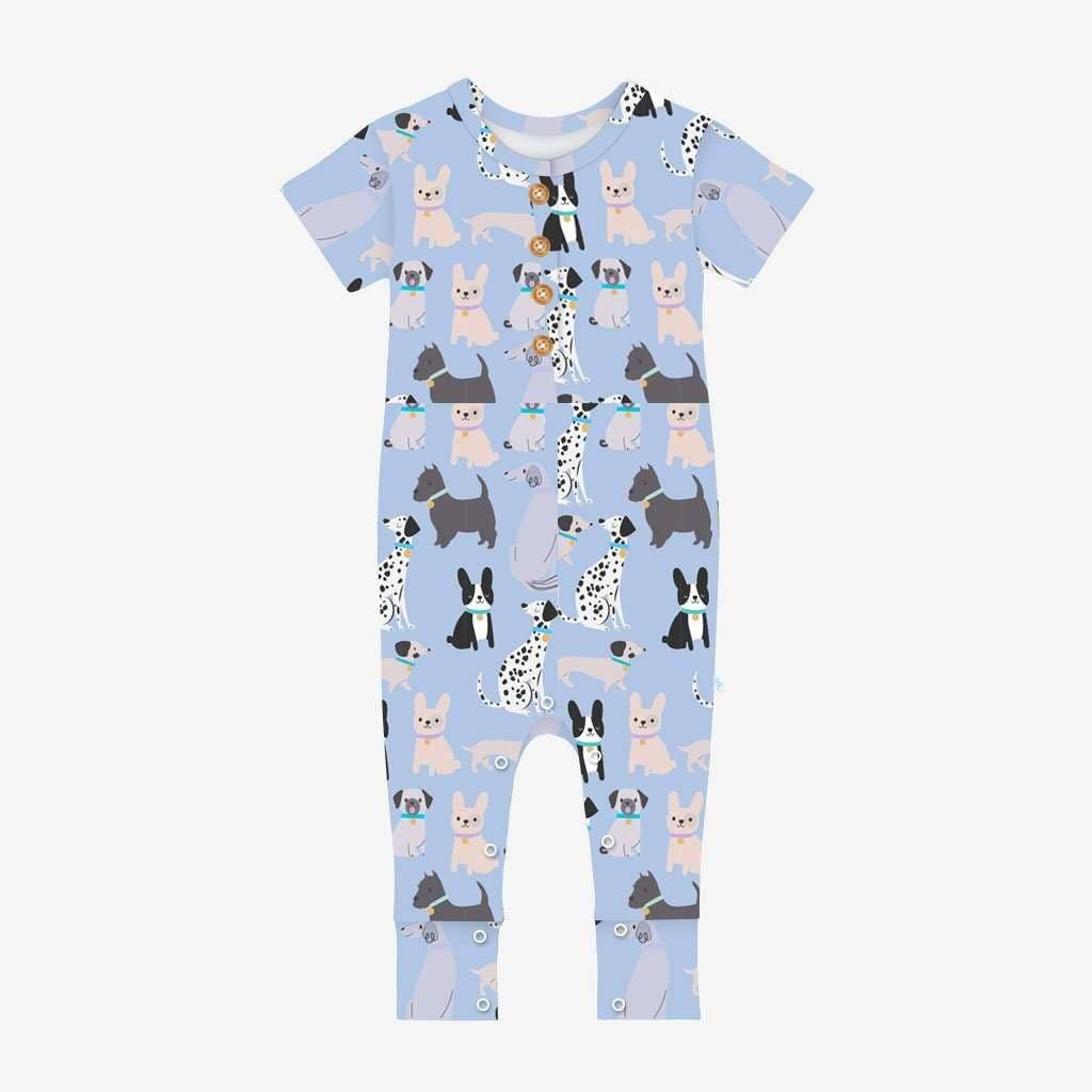 Puppies - Bamboo Short Sleeve Romper (many sizes)