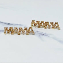 Load image into Gallery viewer, Gold Mama Stud Earrings
