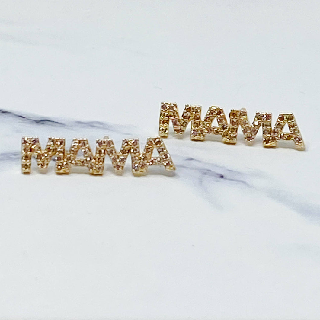Gold Mama Stud Earrings