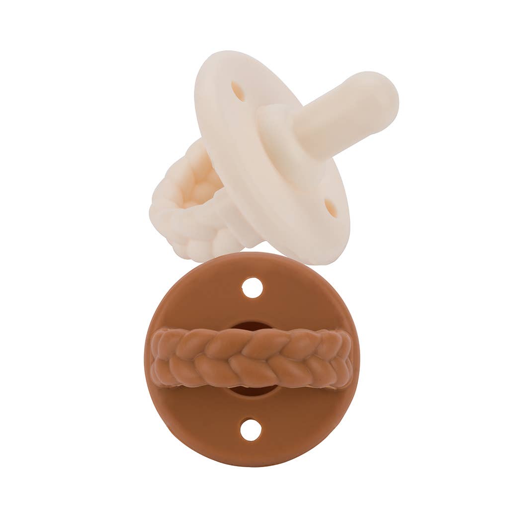 Sweetie Soother Pacifier Sets (2-pack): Coconut + Toffee