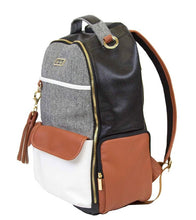 Load image into Gallery viewer, Coffee &amp; Cream Boss Backpack Diaper Bag

