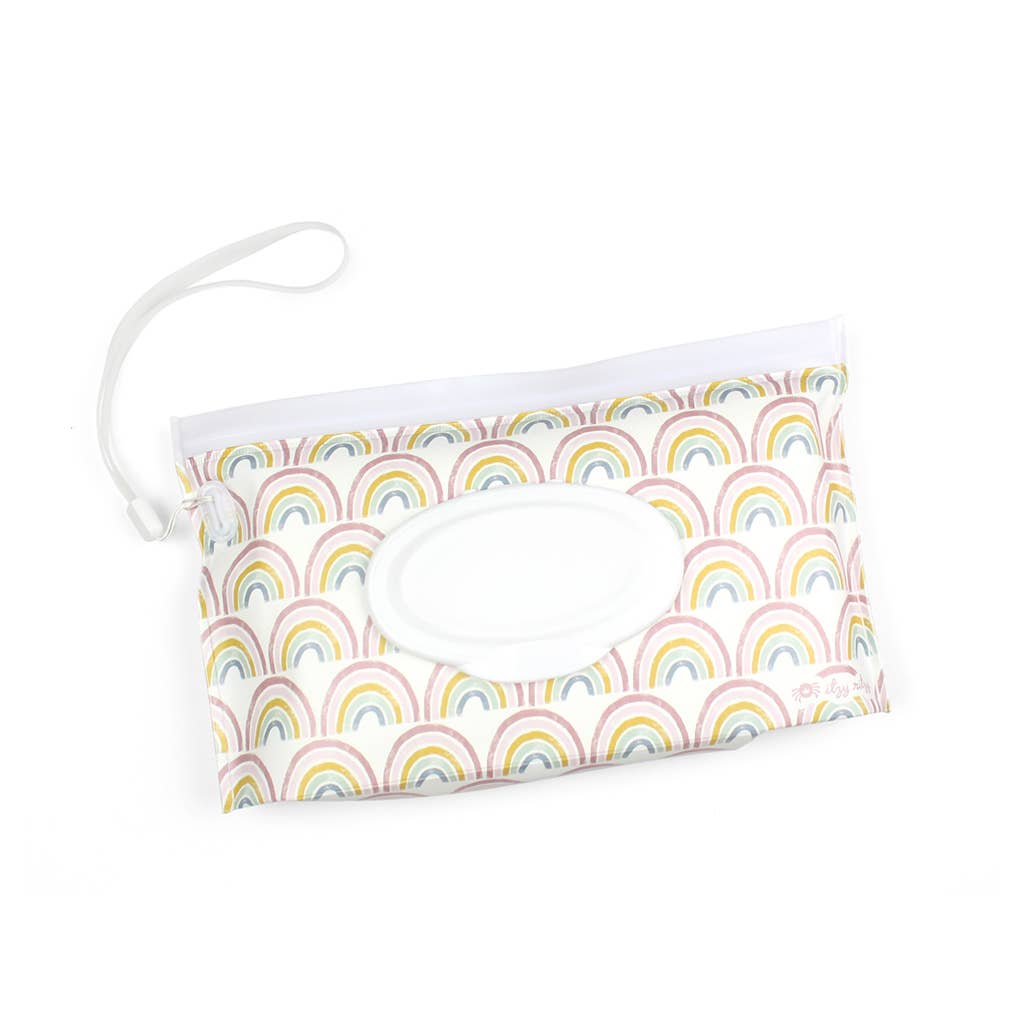 Rainbow- Take & Travel Reusable Wipes Pouch
