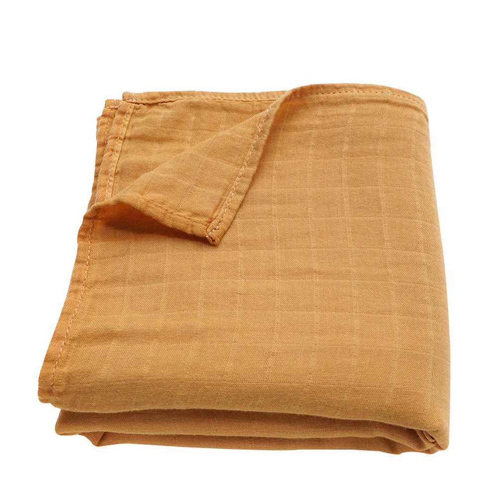 Muslin Swaddle Blanket- Ochre