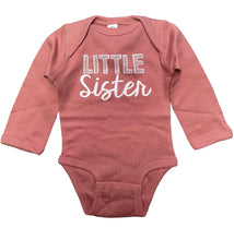 Load image into Gallery viewer, Little Sister OnesIe/ Mauve- Long Sleeve
