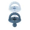 Load image into Gallery viewer, Sweetie Soother: Blue Orthodontic Pacifier Sets (0-6m)
