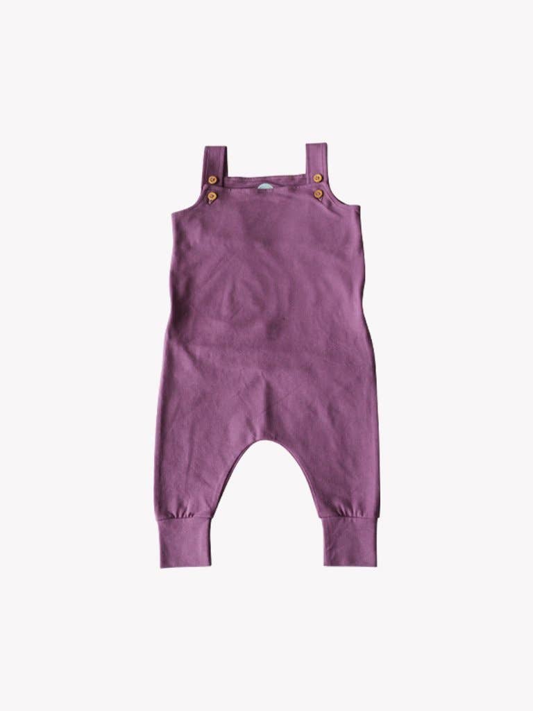 Grow with Me Dungarees - Grapeade(0-3M)