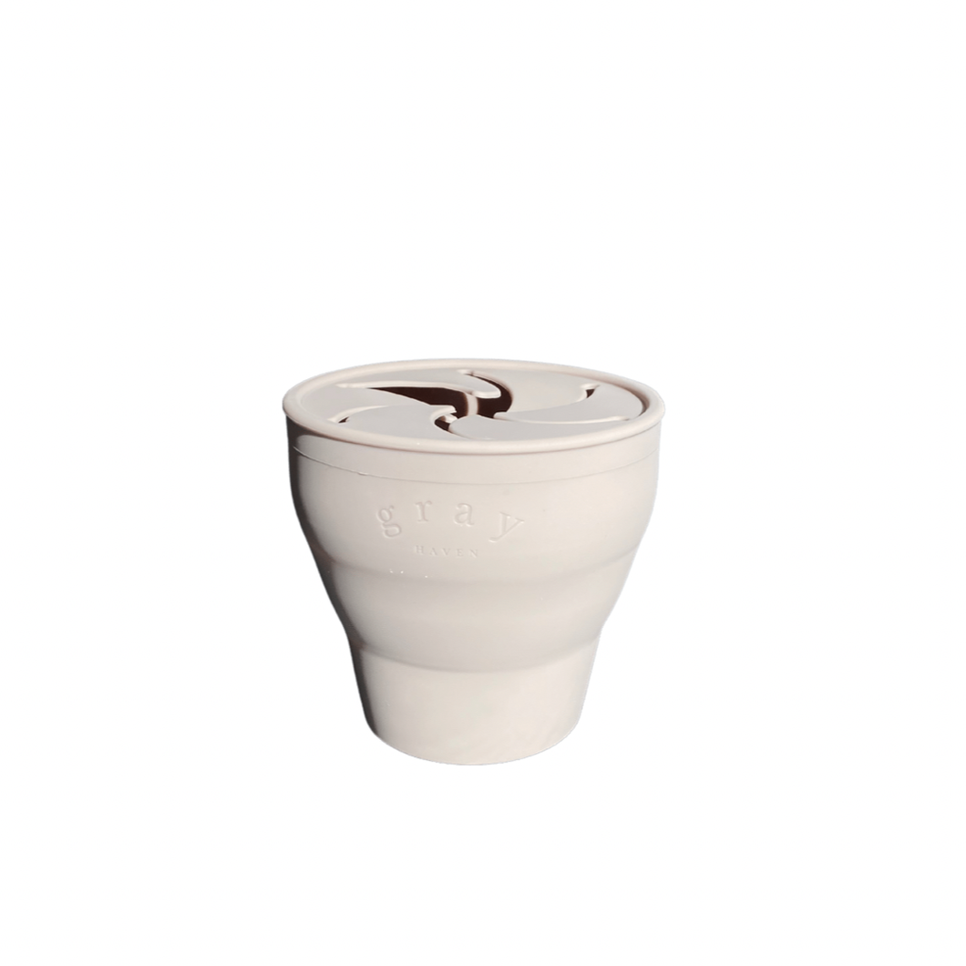Foldable Snack Cup - Taupe