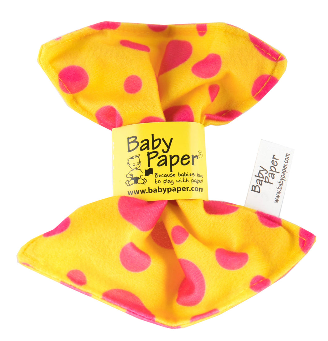 Baby Paper- Yellow & Pink Dots