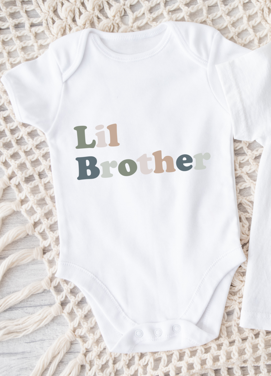 Lil Brother OnesIe- Natural/ Newborn