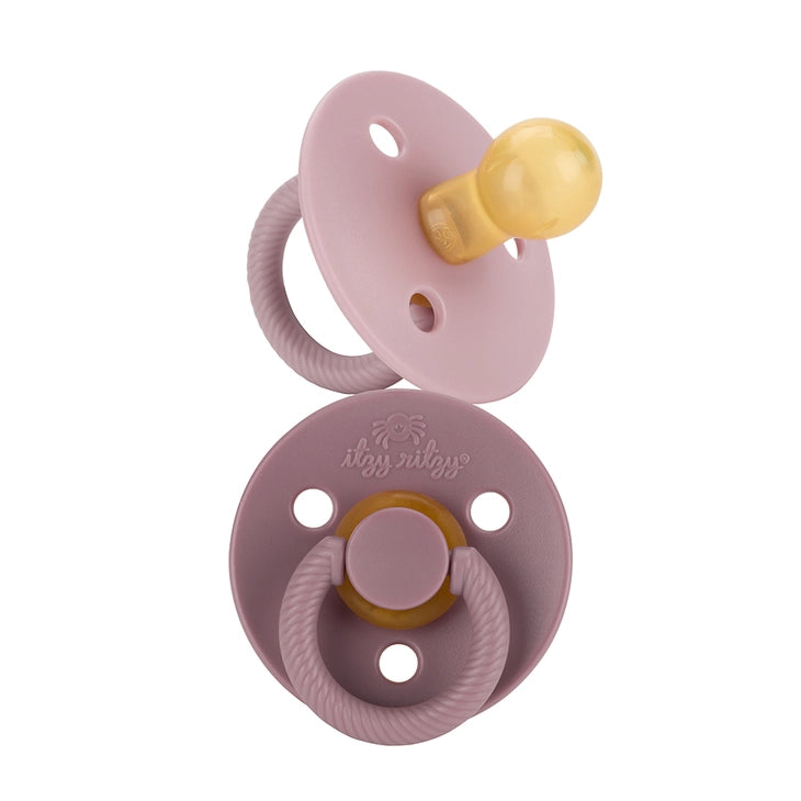 Lilac & Orchid 0-6M All Natural Rubber Nipple Pacifier