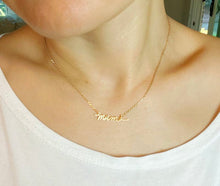 Load image into Gallery viewer, Gold Mama Script Necklace
