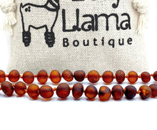 Load image into Gallery viewer, Amber Necklaces/ Bracelets: Brown Amber/ Cognac
