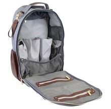 Load image into Gallery viewer, Handsome Heather Gray Boss Backpack™ Diaper Bag
