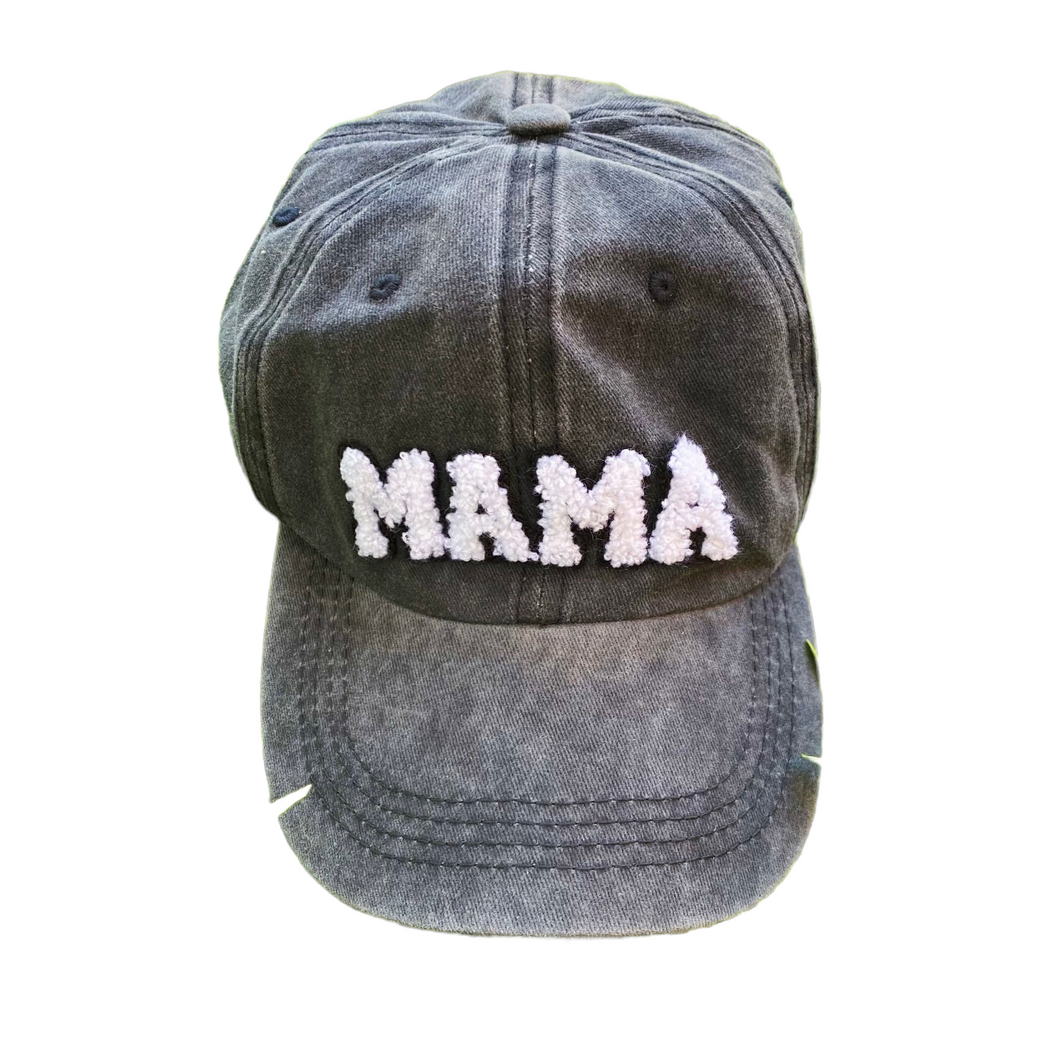 Black MAMA Hat