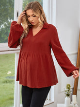 Load image into Gallery viewer, Maternity lantern sleeve blouse
