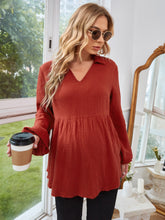Load image into Gallery viewer, Maternity lantern sleeve blouse
