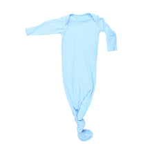 Load image into Gallery viewer, Baby Blue Ribbed Knotted Gown
