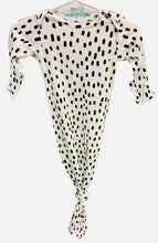Load image into Gallery viewer, Black &amp; White Poka Dot Knotted Gown
