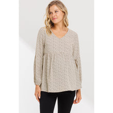 Load image into Gallery viewer, Bishop Sleeve Maternity Top
