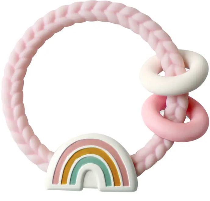 Ritzy Rattle- Silicone Teether/Rattle (Many Options)