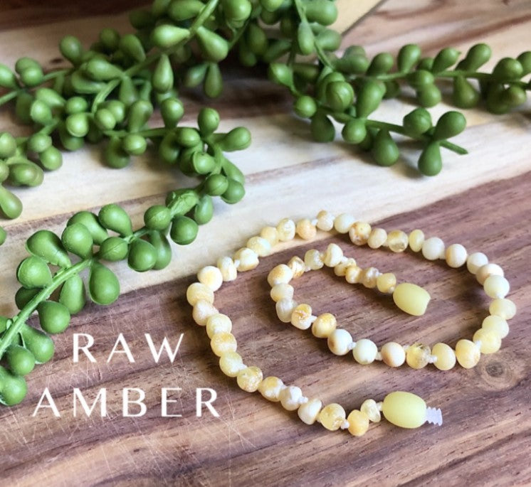 Amber Necklaces/ Bracelets: Milky Raw Amber