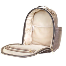 Load image into Gallery viewer, Taupe Mini Diaper Bag
